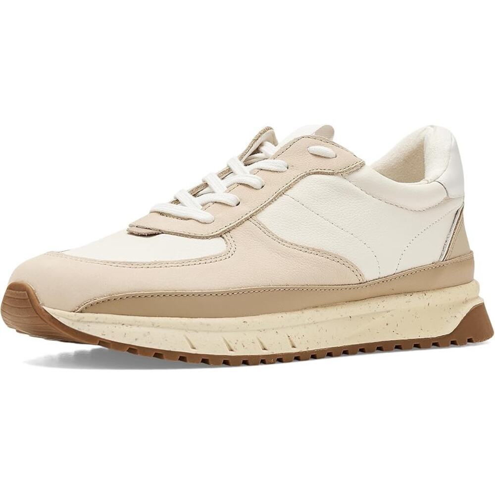 Madewell Unisex Kickoff Trainer Sneakers In Neutral Colorblock Leather W7 NWOT